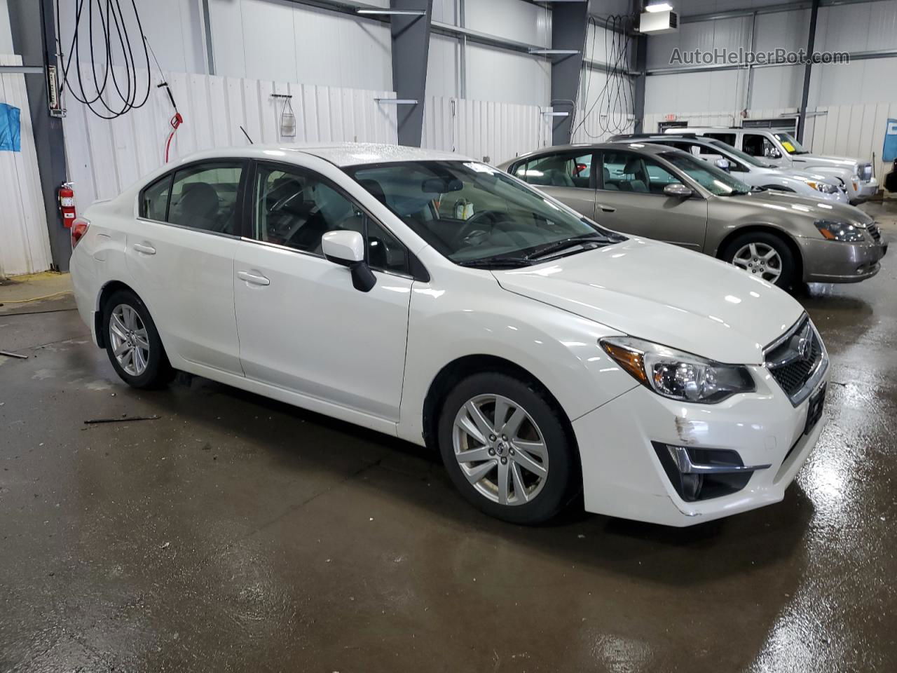 2016 Subaru Impreza Premium White vin: JF1GJAB6XGH017960