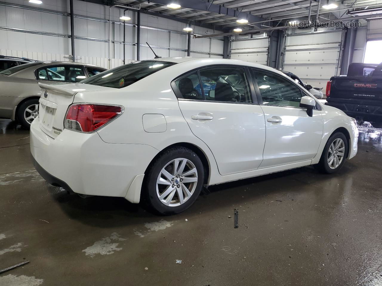 2016 Subaru Impreza Premium White vin: JF1GJAB6XGH017960