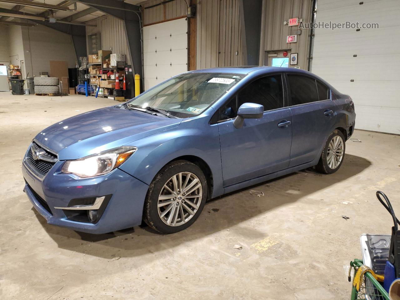 2016 Subaru Impreza Premium Plus Blue vin: JF1GJAF60GH004712