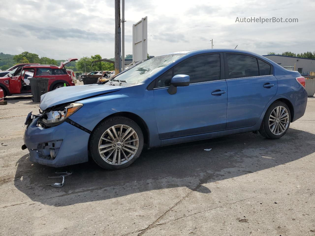 2016 Subaru Impreza Premium Plus Blue vin: JF1GJAF60GH007724