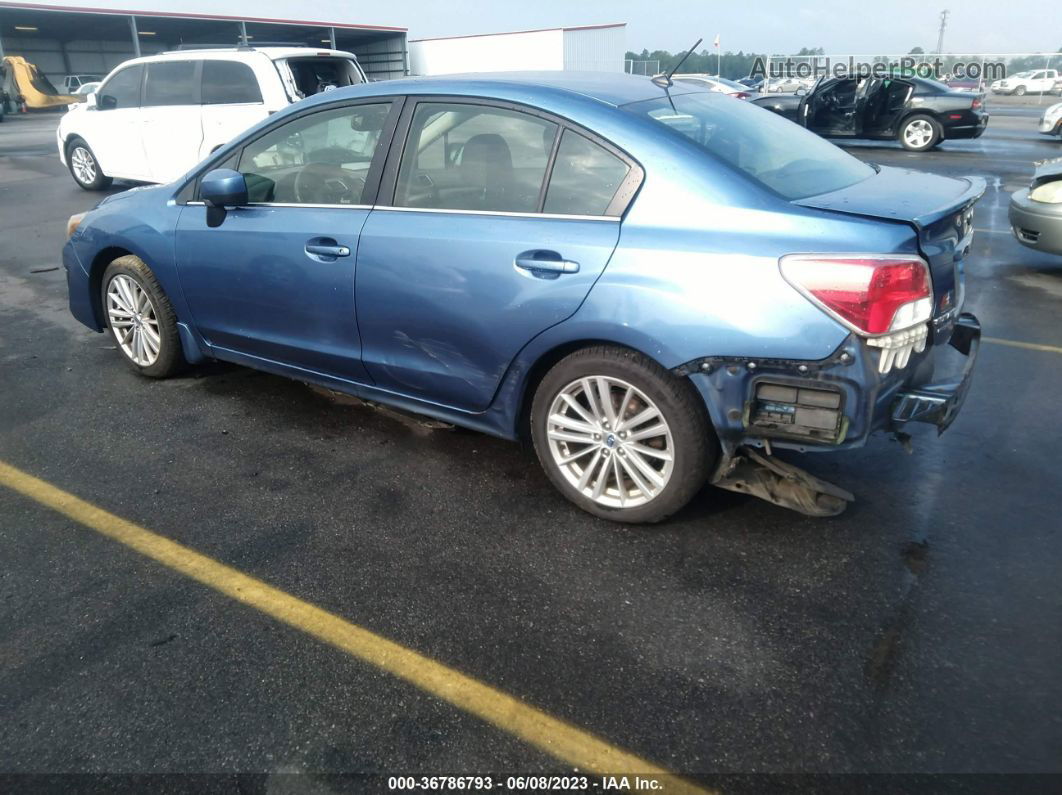 2016 Subaru Impreza Sedan Premium Синий vin: JF1GJAF61GH011183