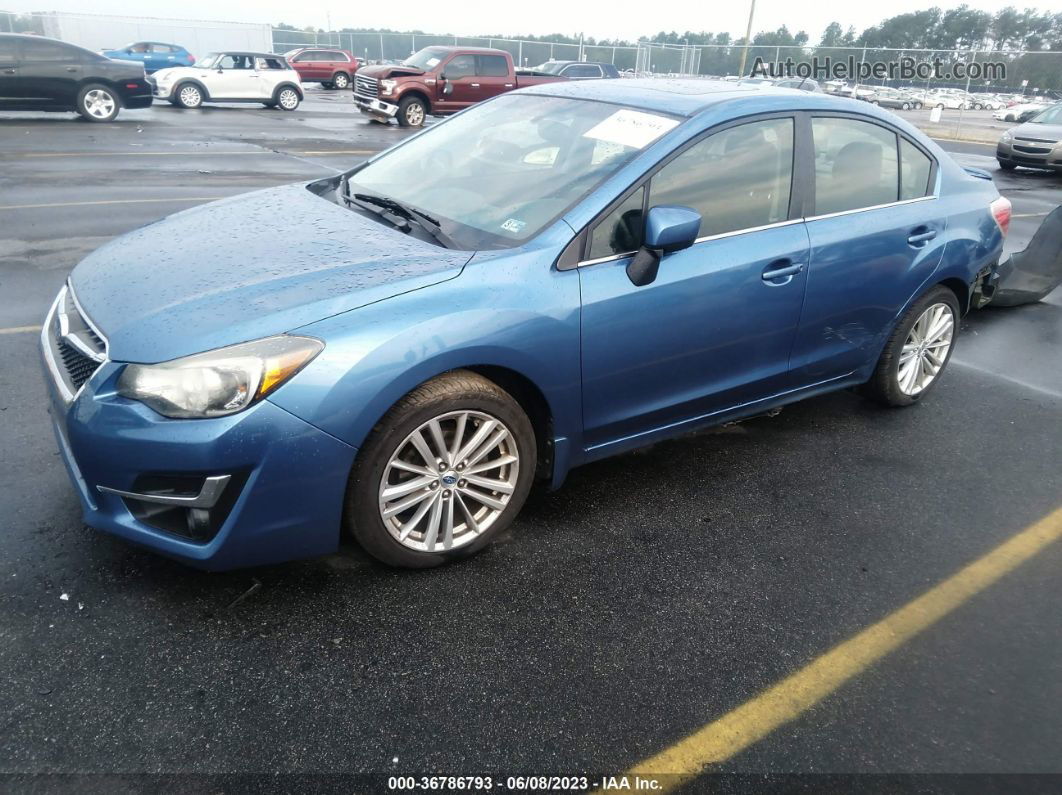 2016 Subaru Impreza Sedan Premium Blue vin: JF1GJAF61GH011183