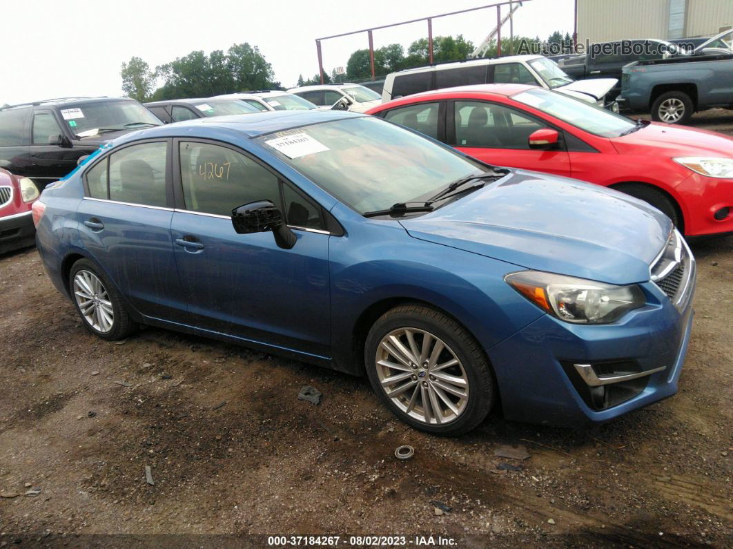 2016 Subaru Impreza Sedan Premium Blue vin: JF1GJAF62GH014772