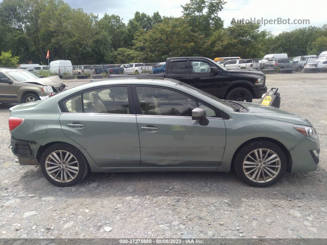 2016 Subaru Impreza Sedan Premium Green vin: JF1GJAF64GH009041