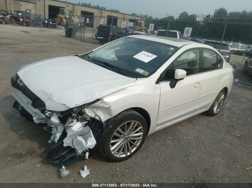 2016 Subaru Impreza Sedan Premium White vin: JF1GJAF65GH009694