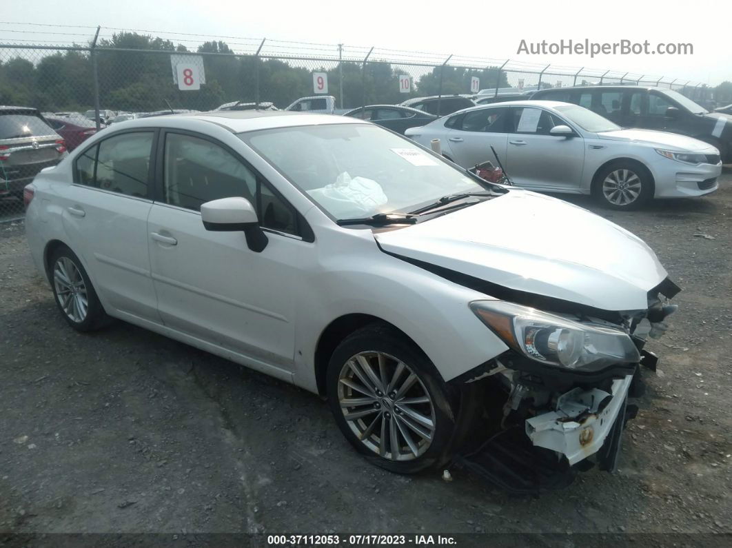 2016 Subaru Impreza Sedan Premium White vin: JF1GJAF65GH009694