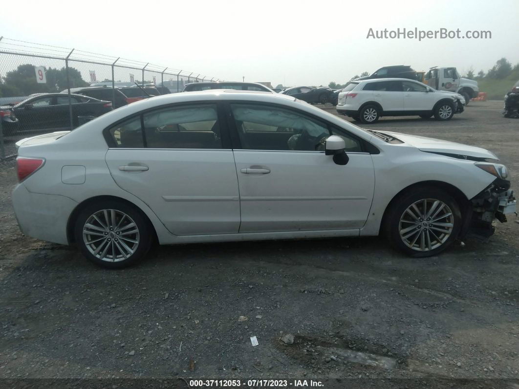 2016 Subaru Impreza Sedan Premium White vin: JF1GJAF65GH009694