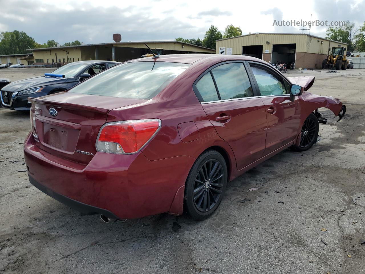 2016 Subaru Impreza Premium Plus Red vin: JF1GJAF66GH004939