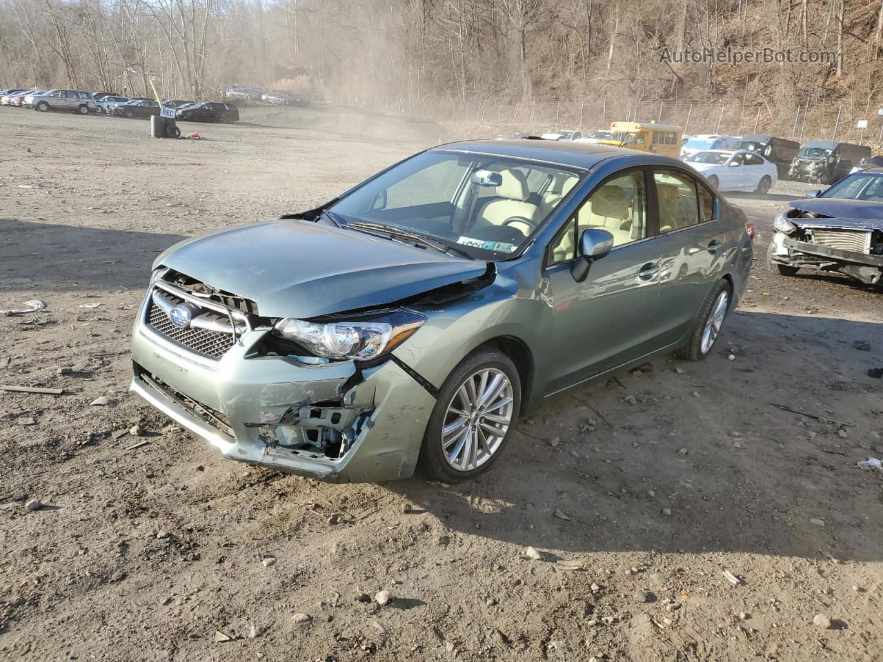 2016 Subaru Impreza Premium Plus Teal vin: JF1GJAF68GH009642