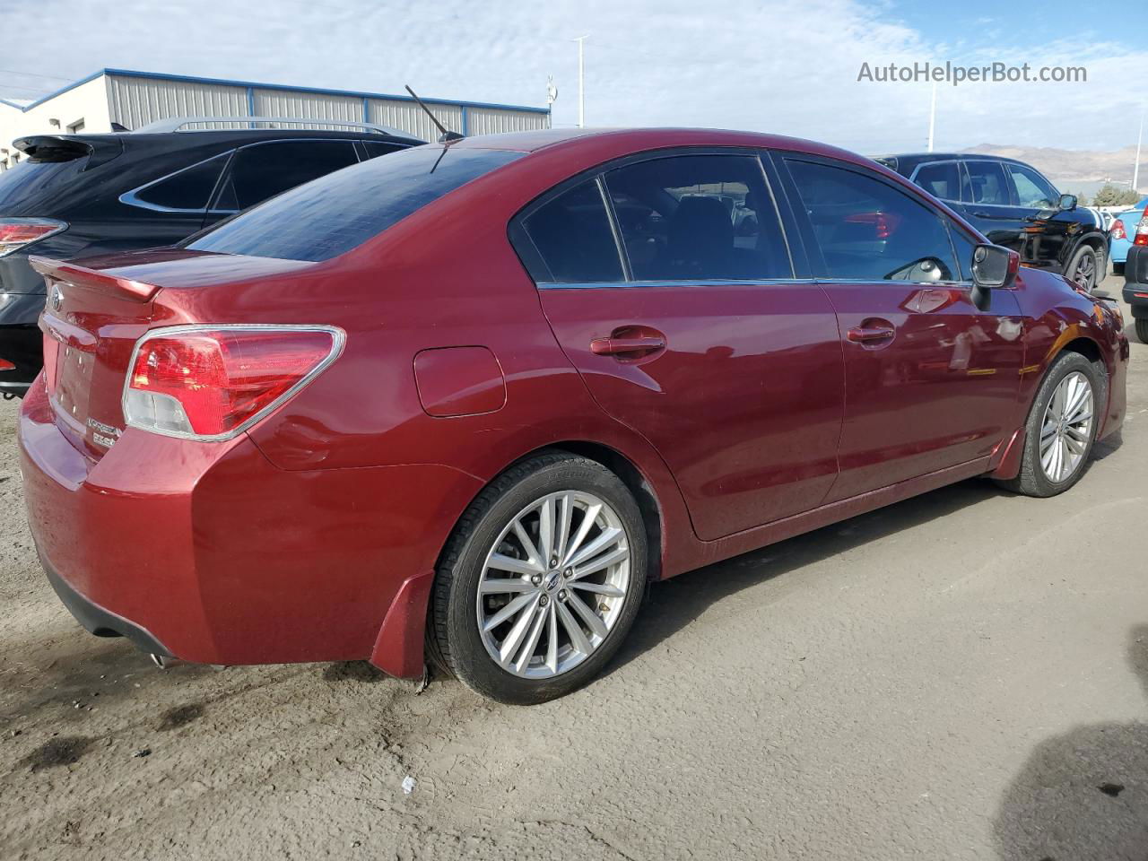 2016 Subaru Impreza Premium Plus Burgundy vin: JF1GJAF69GH019838