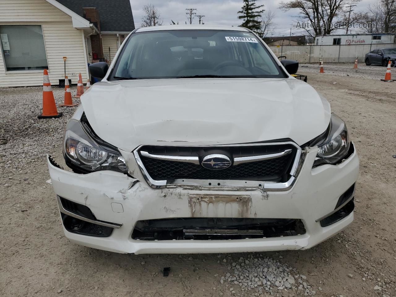 2016 Subaru Impreza  White vin: JF1GPAA62G8219806