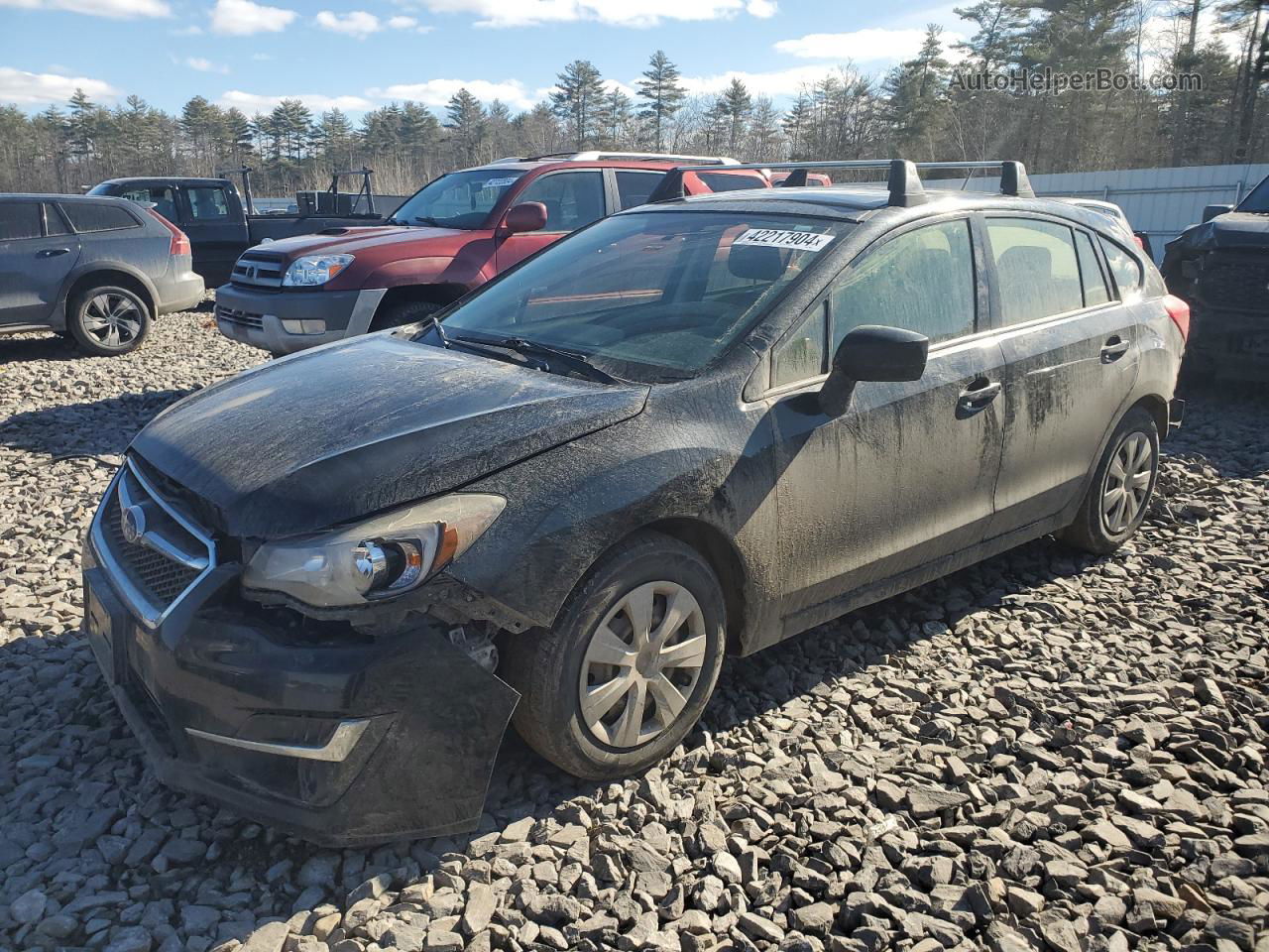 2016 Subaru Impreza  Black vin: JF1GPAA63GH298693