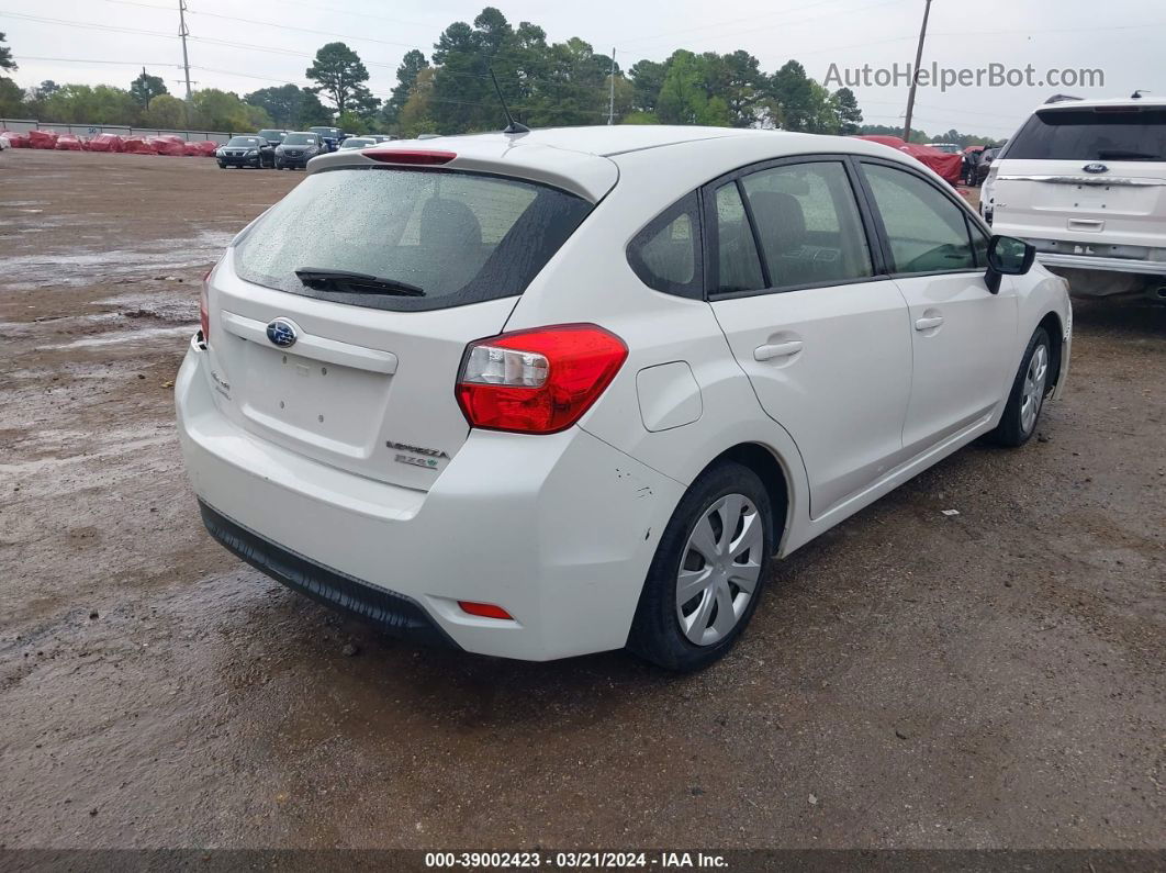 2016 Subaru Impreza 2.0i White vin: JF1GPAA64G8323598