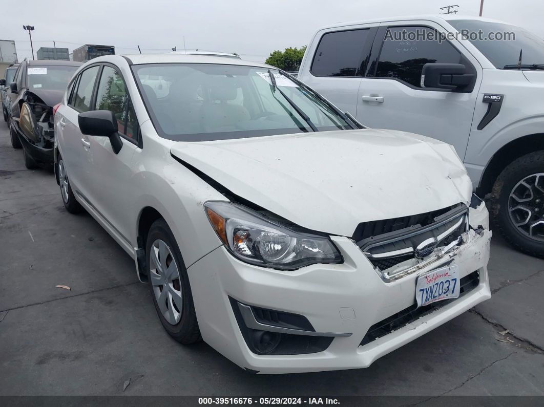 2016 Subaru Impreza 2.0i White vin: JF1GPAA64G9263445