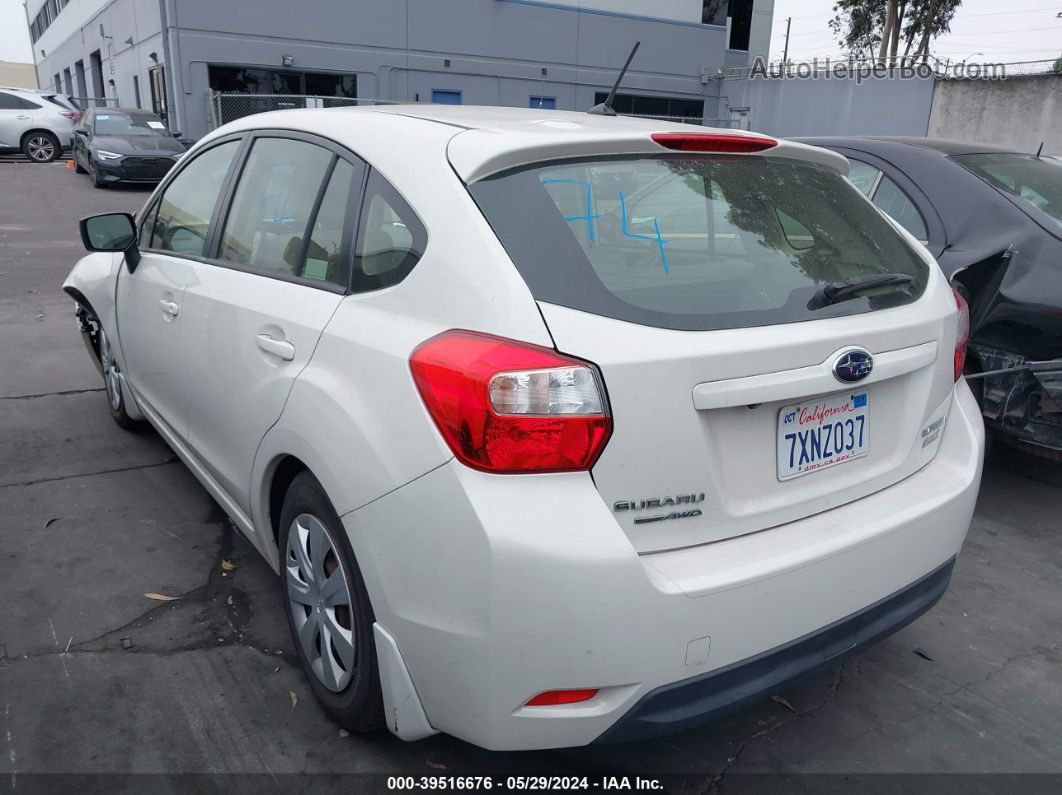 2016 Subaru Impreza 2.0i White vin: JF1GPAA64G9263445