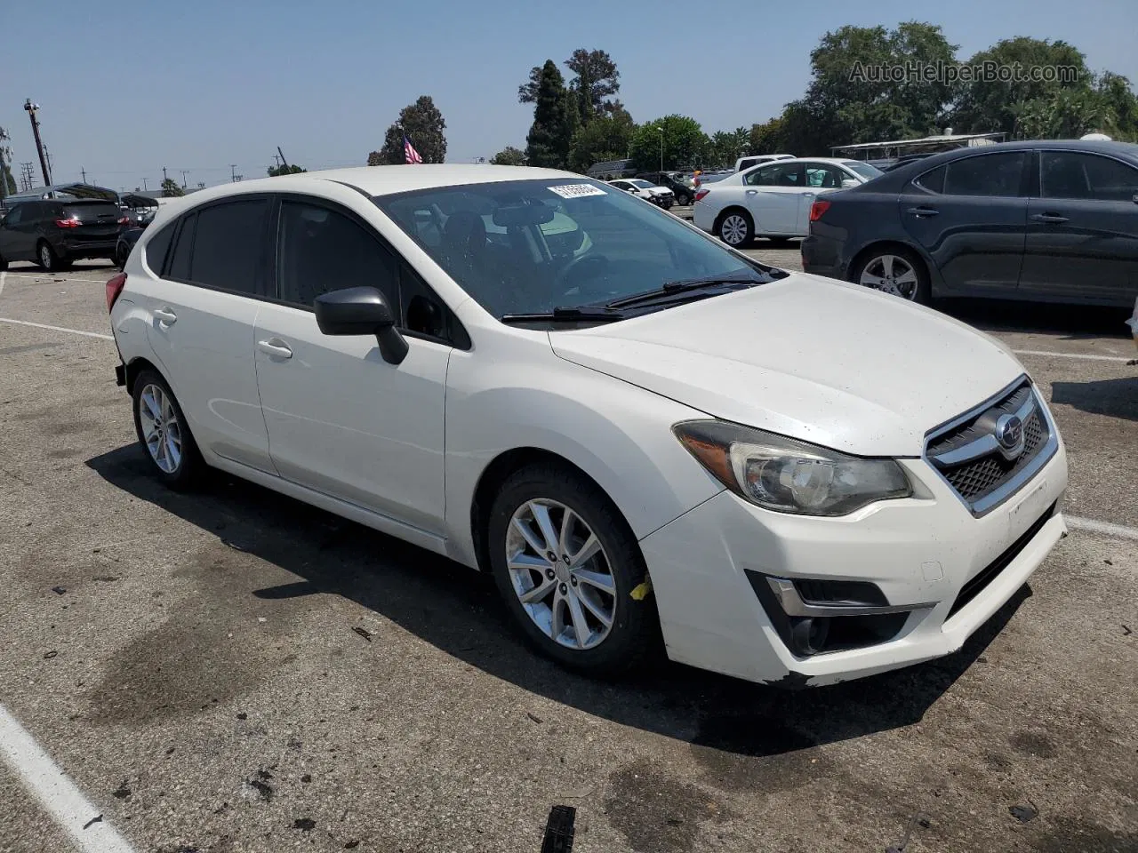 2016 Subaru Impreza  White vin: JF1GPAA64GH305165