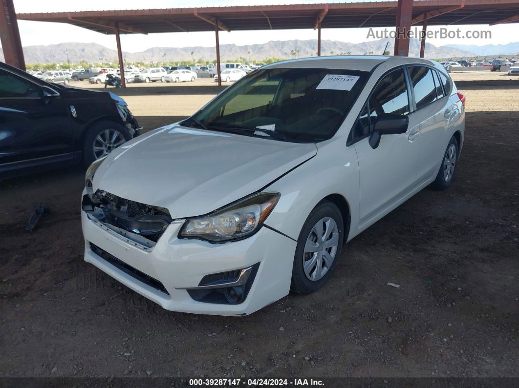 2016 Subaru Impreza 2.0i White vin: JF1GPAA65G8228483