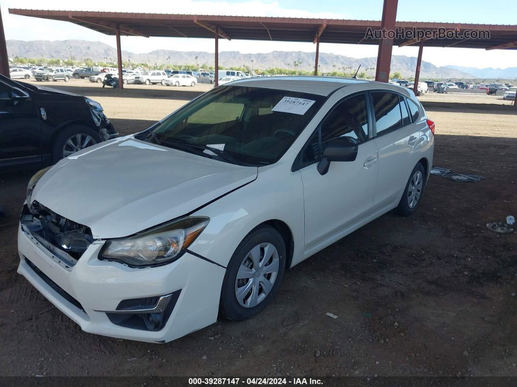 2016 Subaru Impreza 2.0i White vin: JF1GPAA65G8228483