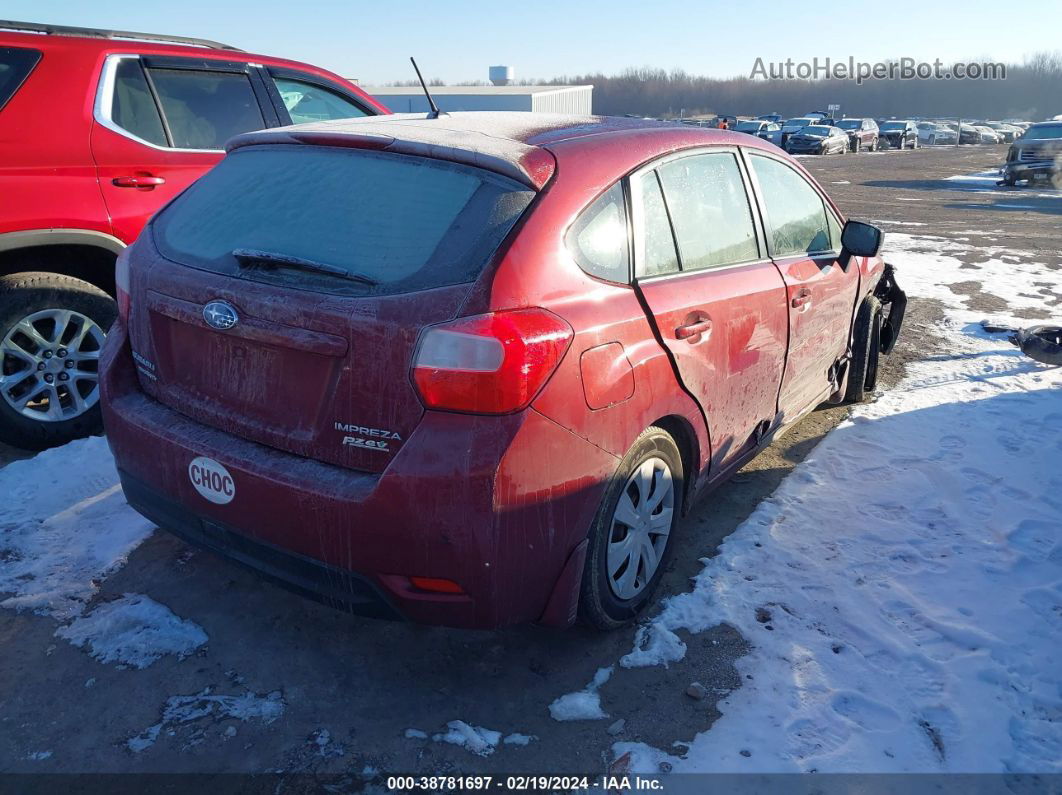 2016 Subaru Impreza 2.0i Red vin: JF1GPAA65G8248085