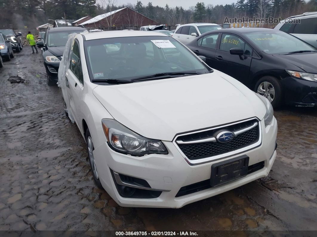 2016 Subaru Impreza 2.0i White vin: JF1GPAA67G8280231