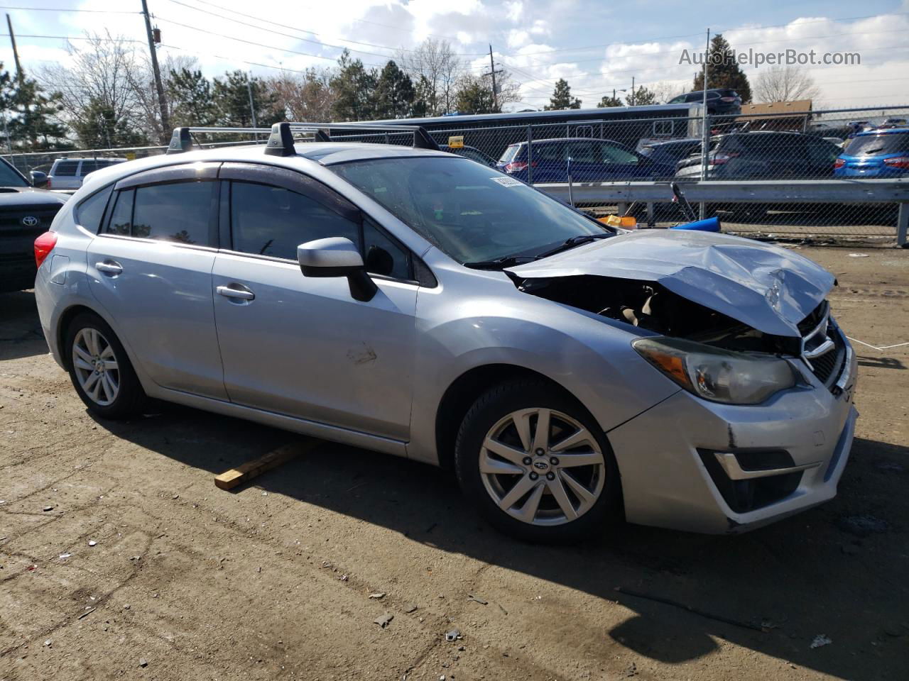 2016 Subaru Impreza Premium Silver vin: JF1GPAB60G8238773