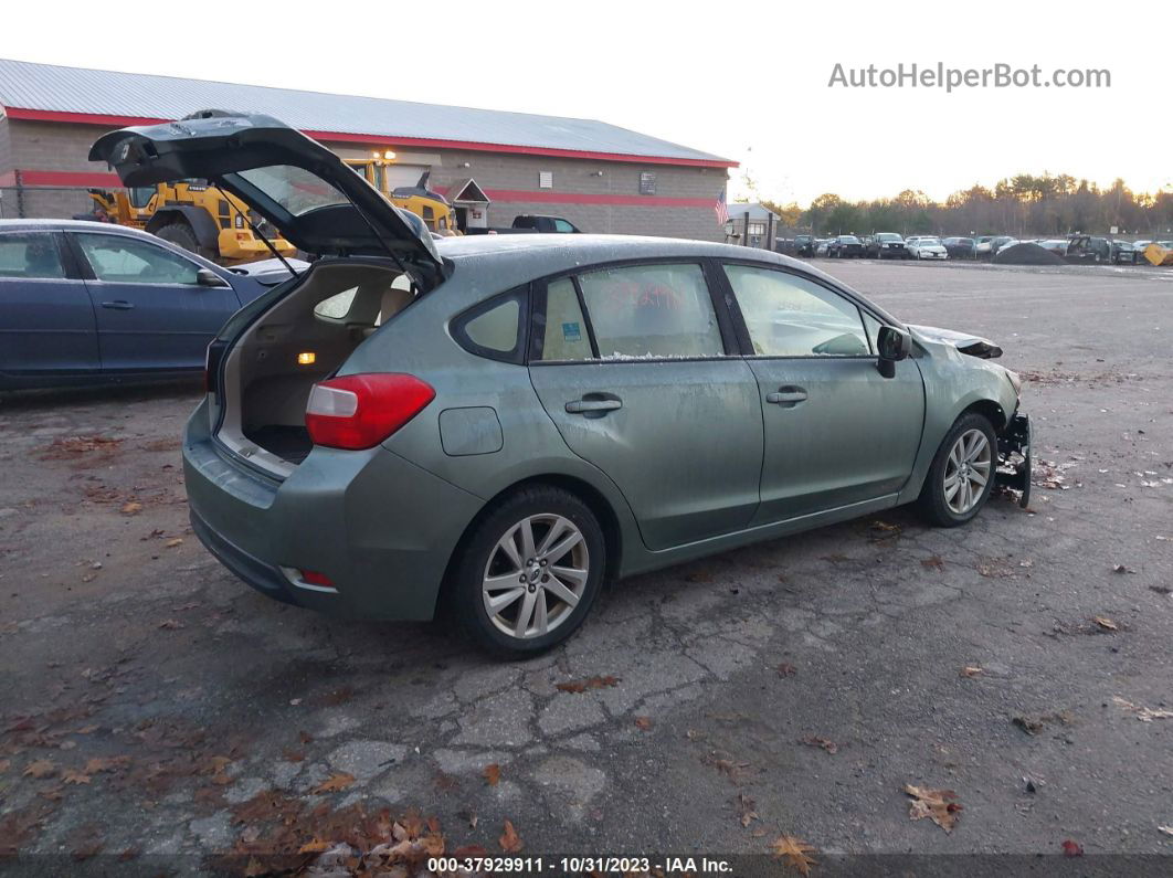 2016 Subaru Impreza 2.0i Premium Зеленый vin: JF1GPAB62GH206939