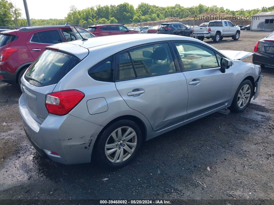 2016 Subaru Impreza 2.0i Premium Silver vin: JF1GPAB63G8266759