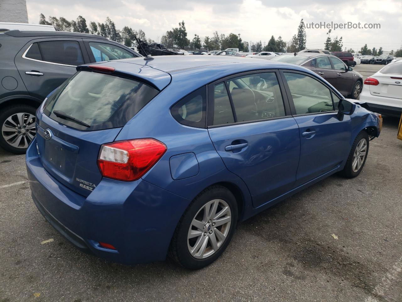 2016 Subaru Impreza Premium Синий vin: JF1GPAB63G8315488