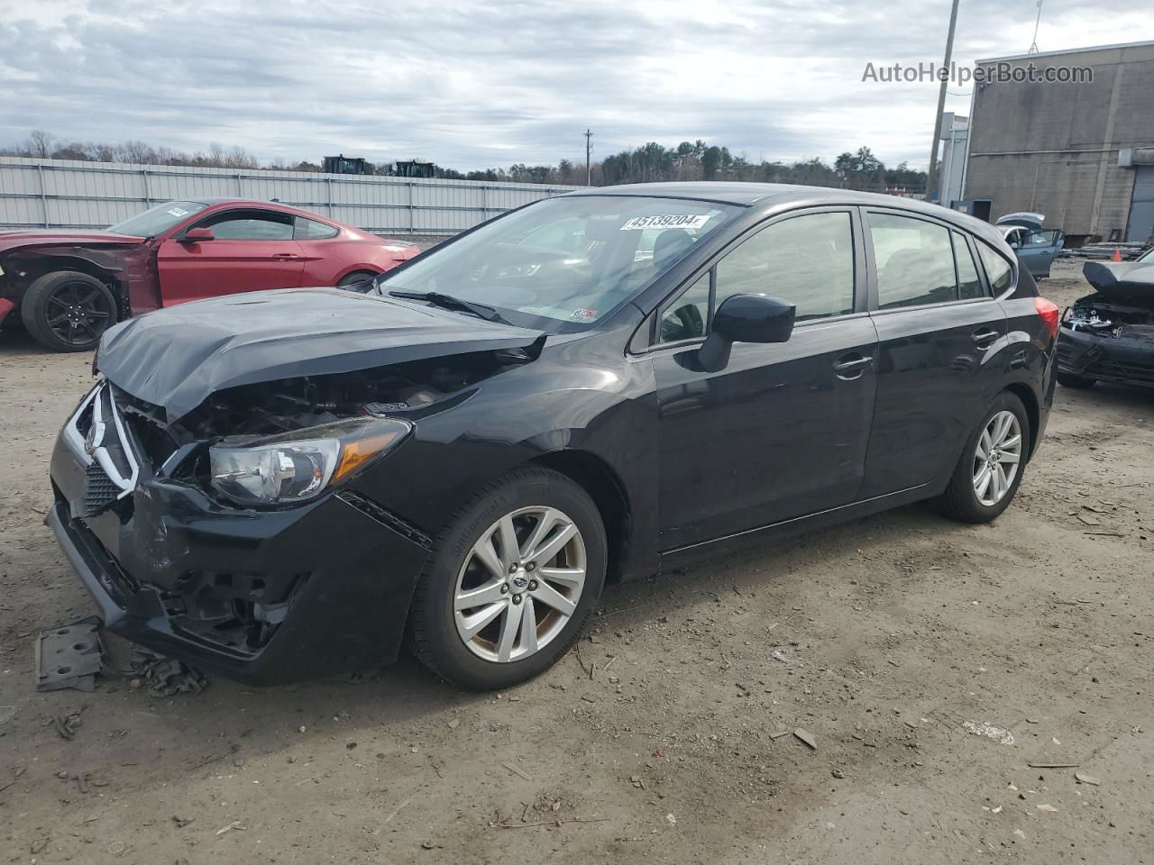 2016 Subaru Impreza Premium Черный vin: JF1GPAB64G8234872