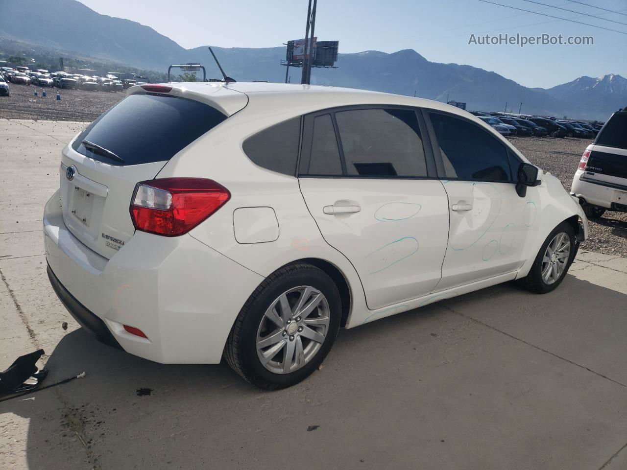 2016 Subaru Impreza Premium White vin: JF1GPAB64GH293601