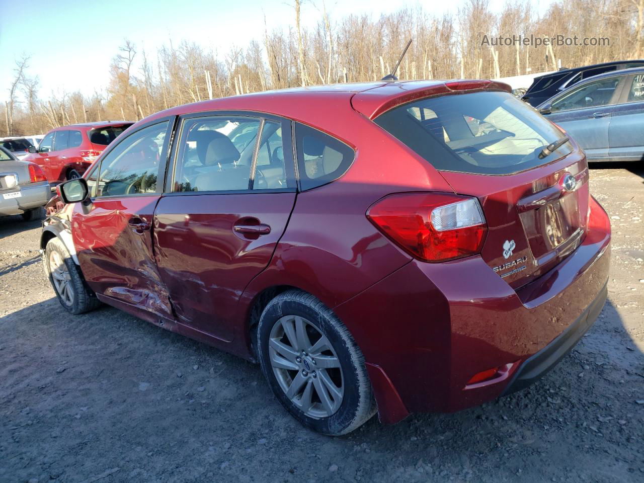 2016 Subaru Impreza Premium Maroon vin: JF1GPAB65G8244925