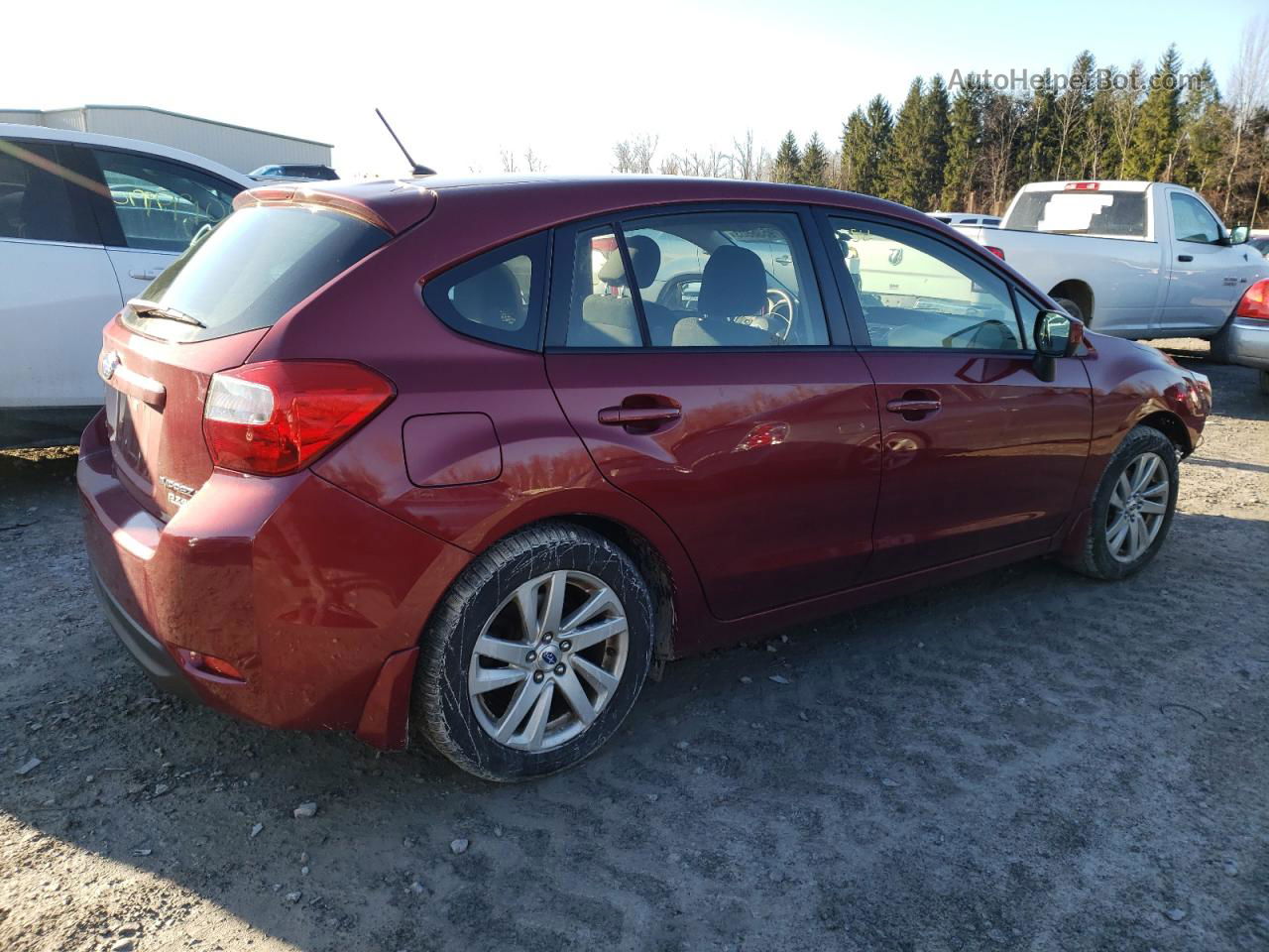 2016 Subaru Impreza Premium Темно-бордовый vin: JF1GPAB65G8244925