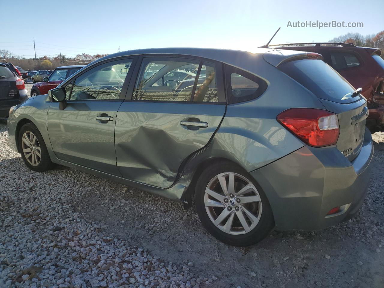 2016 Subaru Impreza Premium Green vin: JF1GPAB65GH231253