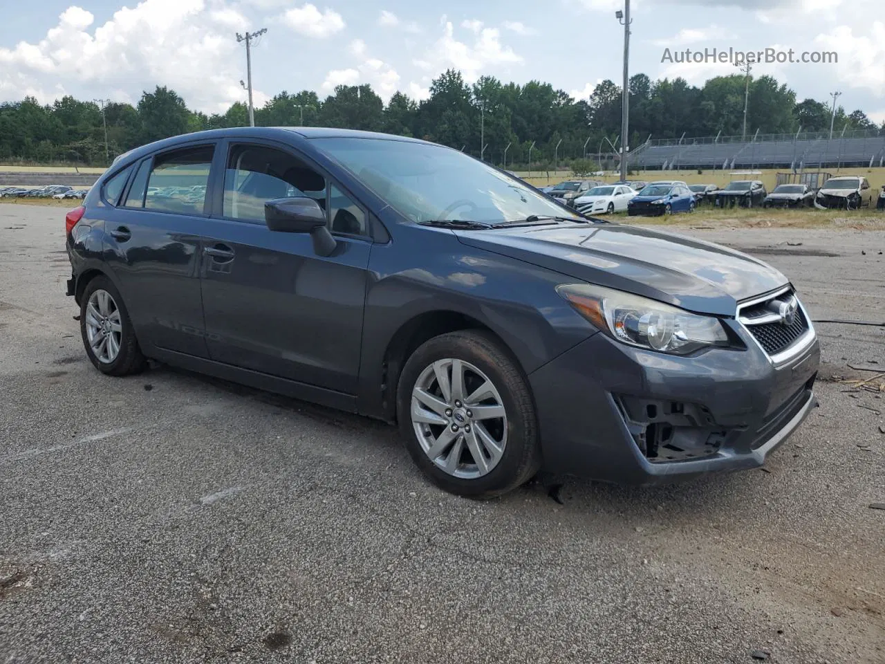 2016 Subaru Impreza Premium Gray vin: JF1GPAB66G8262348