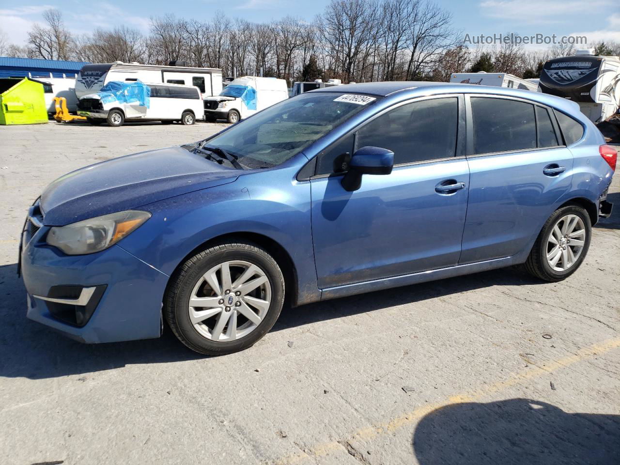 2016 Subaru Impreza Premium Blue vin: JF1GPAB67G8270555