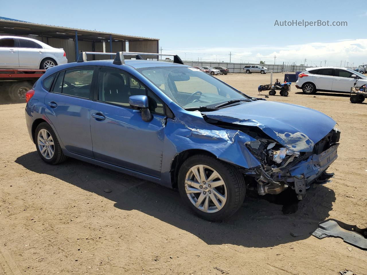 2016 Subaru Impreza Premium Blue vin: JF1GPAB68GH216455