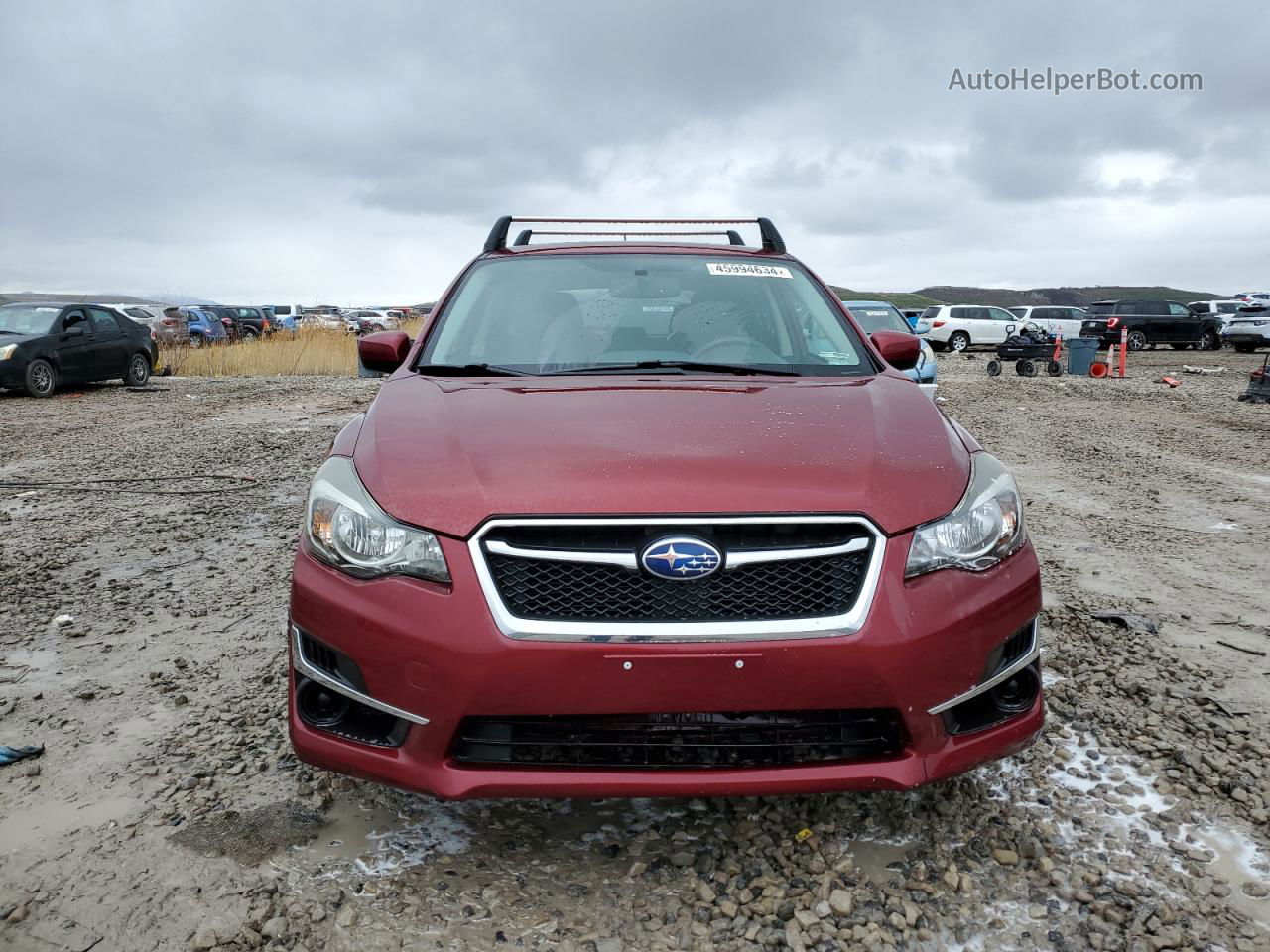 2016 Subaru Impreza Premium Burgundy vin: JF1GPAB69G8210695