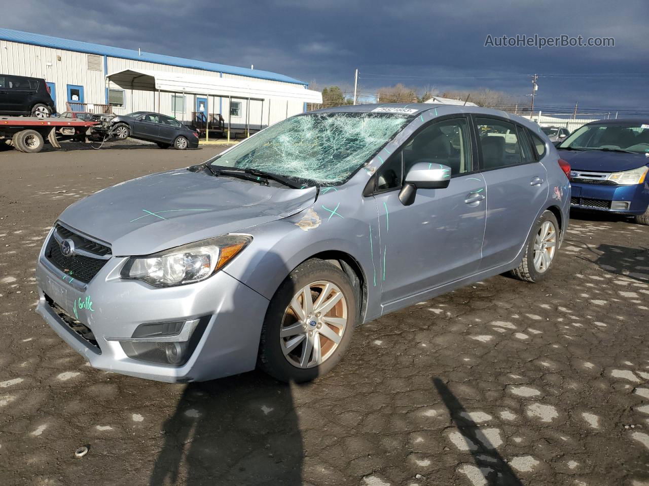 2016 Subaru Impreza Premium Silver vin: JF1GPAB69G8246340