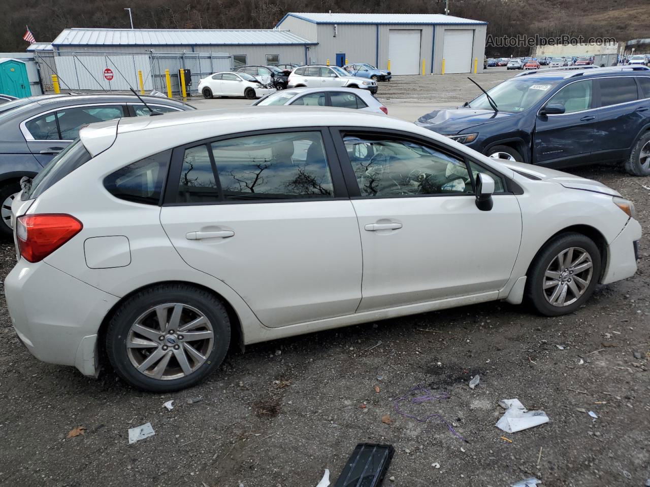 2016 Subaru Impreza Premium Белый vin: JF1GPAB6XG8252700