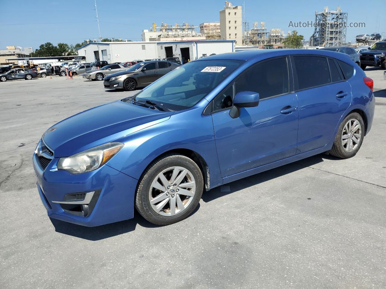 2016 Subaru Impreza Premium Blue vin: JF1GPAB6XG8272879