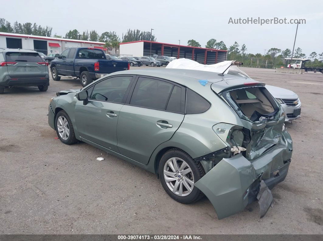 2016 Subaru Impreza 2.0i Premium Green vin: JF1GPAB6XGH297538