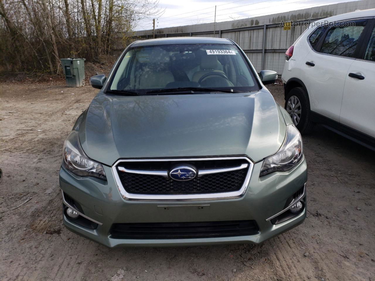 2016 Subaru Impreza Limited Зеленый vin: JF1GPAK64GH349553