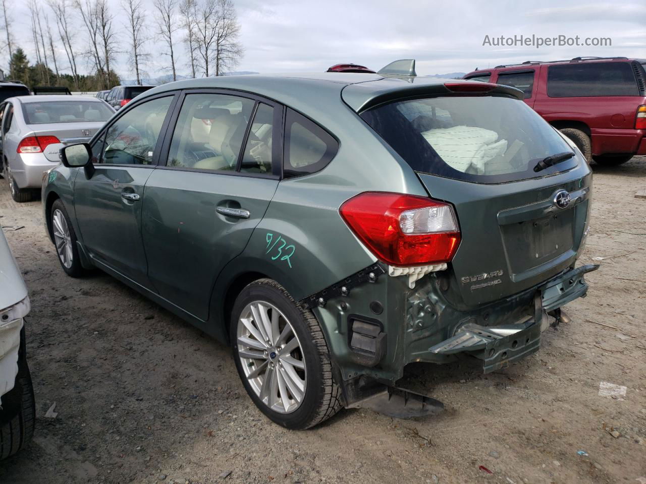 2016 Subaru Impreza Limited Зеленый vin: JF1GPAK64GH349553