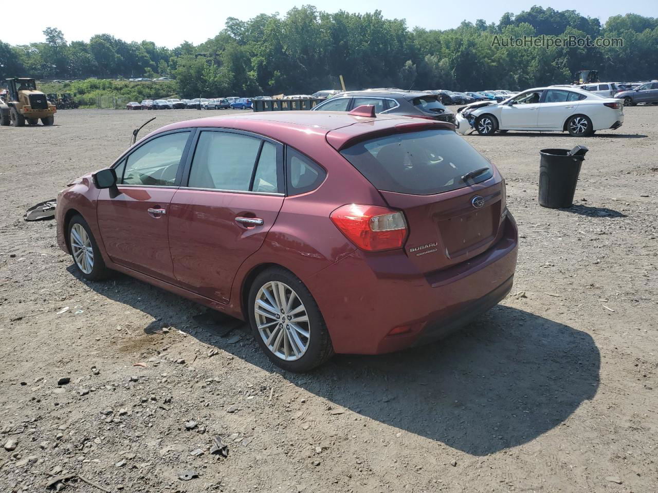 2016 Subaru Impreza Limited Burgundy vin: JF1GPAK65G8230409