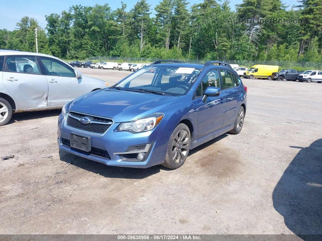 2016 Subaru Impreza 2.0i Sport Premium Blue vin: JF1GPAP60G8303985