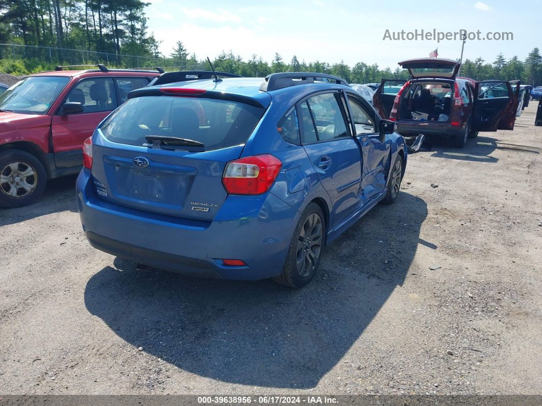 2016 Subaru Impreza 2.0i Sport Premium Blue vin: JF1GPAP60G8303985