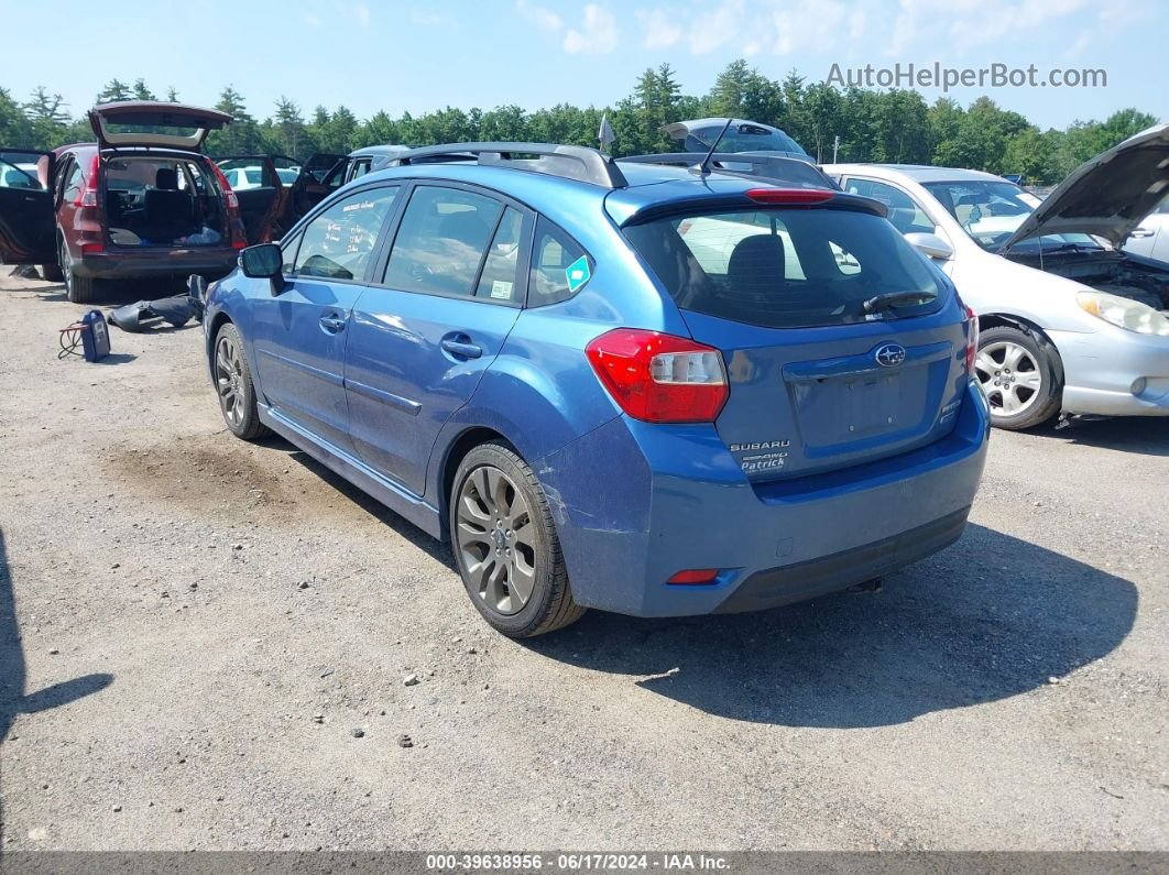 2016 Subaru Impreza 2.0i Sport Premium Blue vin: JF1GPAP60G8303985