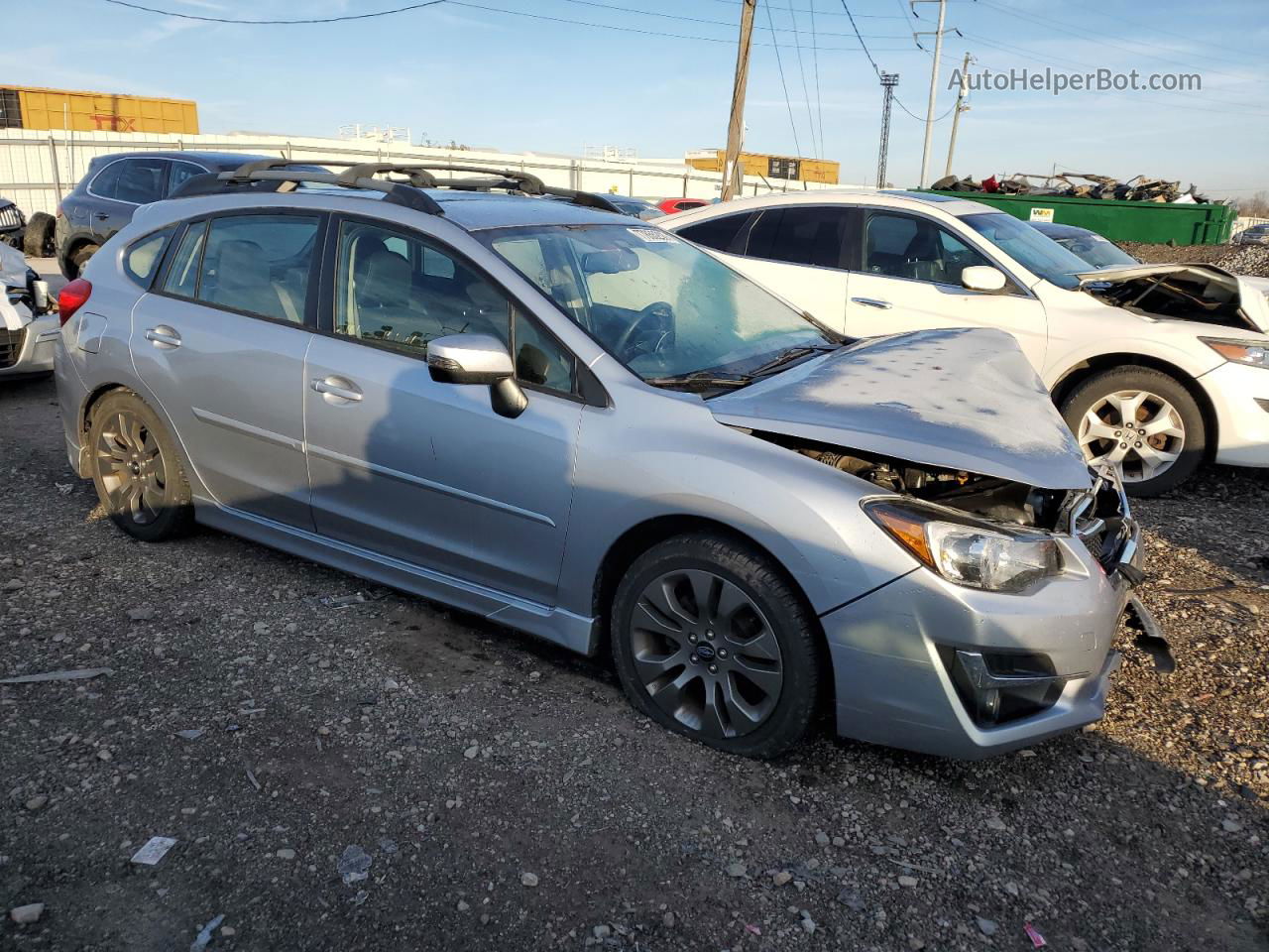 2016 Subaru Impreza Sport Premium Silver vin: JF1GPAP60GH204907