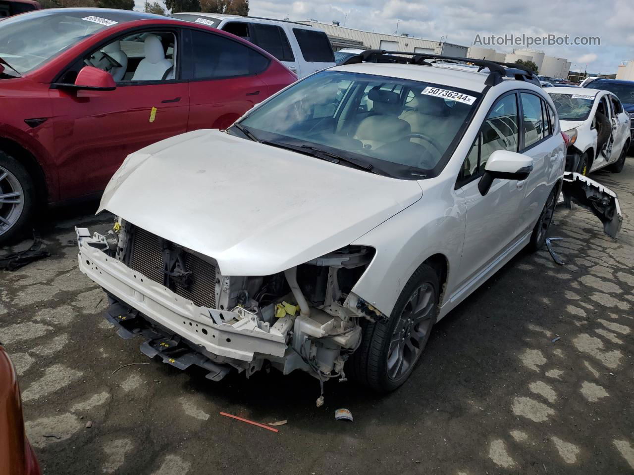 2016 Subaru Impreza Sport Premium White vin: JF1GPAP61G9230460