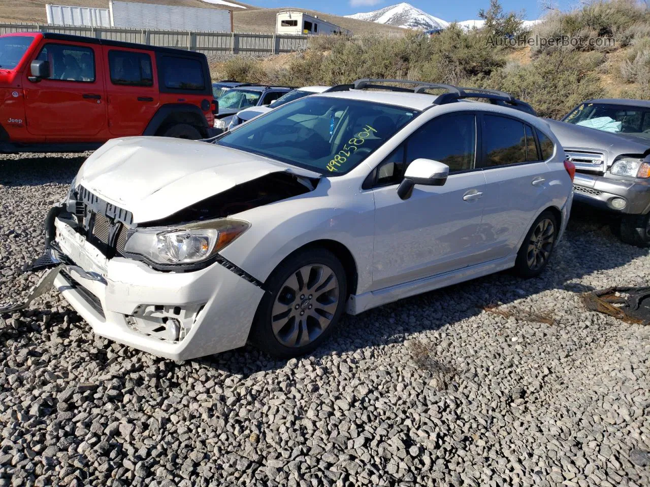 2016 Subaru Impreza Sport Premium White vin: JF1GPAP61G9254760